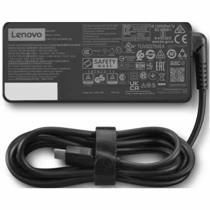 Lenovo USB-C 65W AC Adapter GX20P92530 for laptop charging