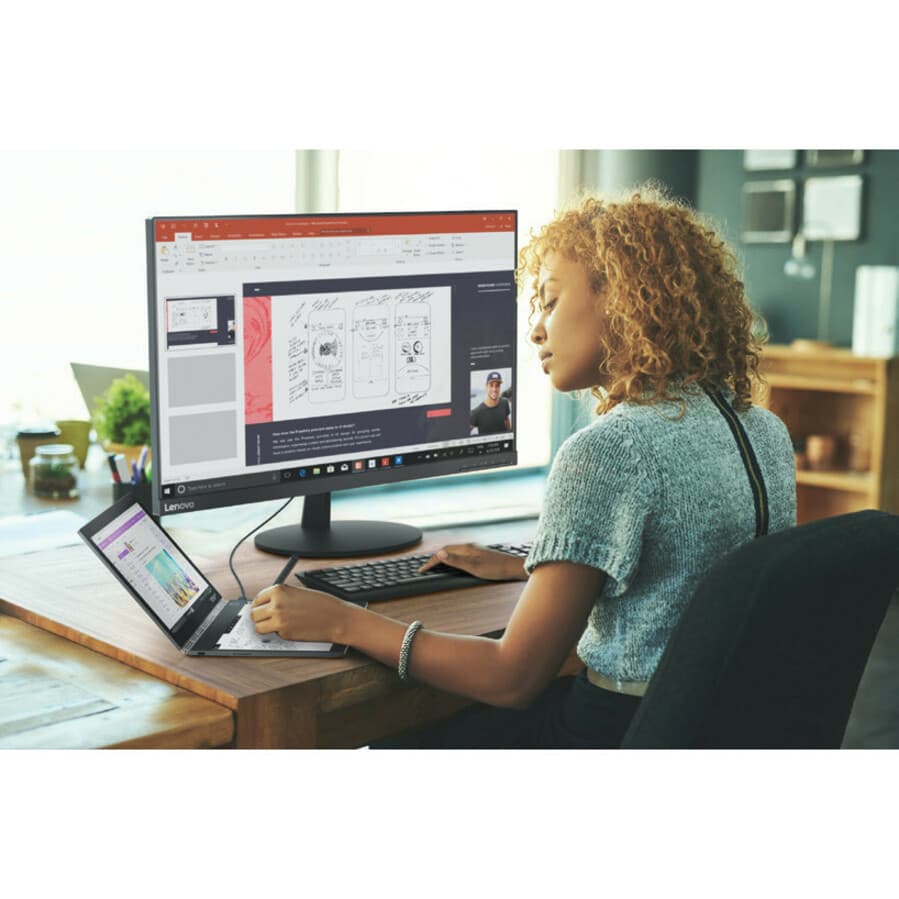 Lenovo L27m-28 27-inch Full HD corporate monitor with HDMI input