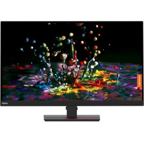 Lenovo P32p-20 31.5-inch UHD monitor with USB-C connectivity and near-edgeless display
