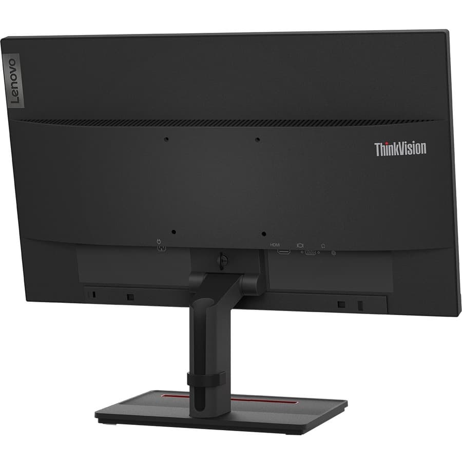 Lenovo ThinkVision S24e-20 23.8-inch LED monitor in Raven Black with slim business design
