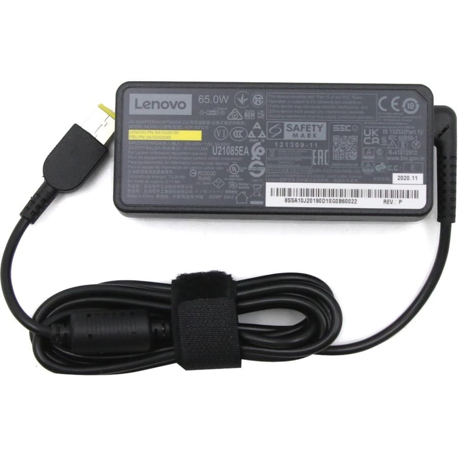Lenovo Tiny 65W AC adapter with Slim Tip connector for compatible business laptops and compact systems
