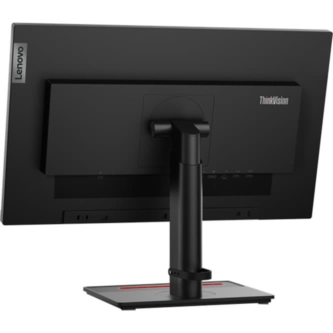 Lenovo T24m 20 23.8-inch Full HD monitor with USB-C, integrated webcam, and Ethernet