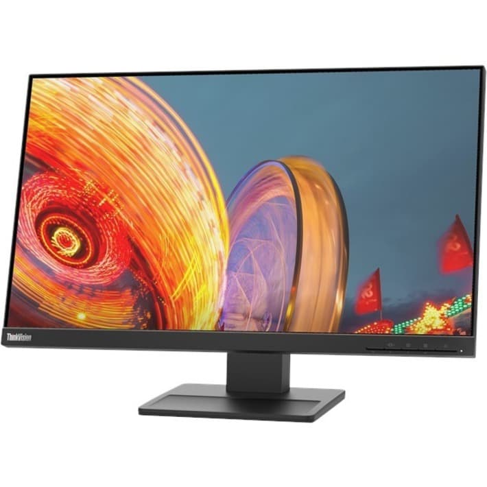 Lenovo TS E24q-20 23.8-inch QHD IPS monitor with adjustable stand and HDMI