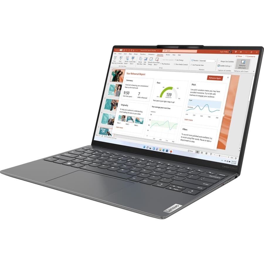Lenovo IdeaPad Slim 7 Carbon 13 IAP7 laptop with 13.3-inch display, Intel Core i7, 16 GB RAM, and 1 TB SSD