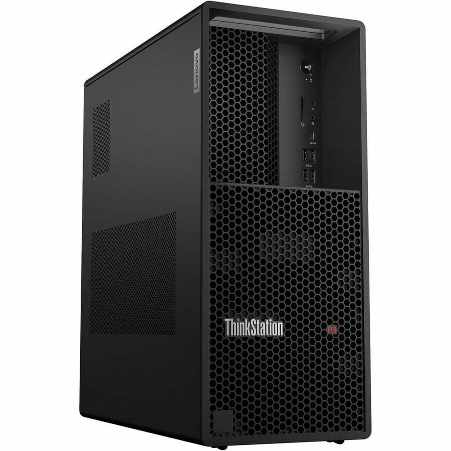 Lenovo ThinkStation P3 Tower workstation with Intel Core i7-13700K, 32 GB RAM, and 1 TB SSD