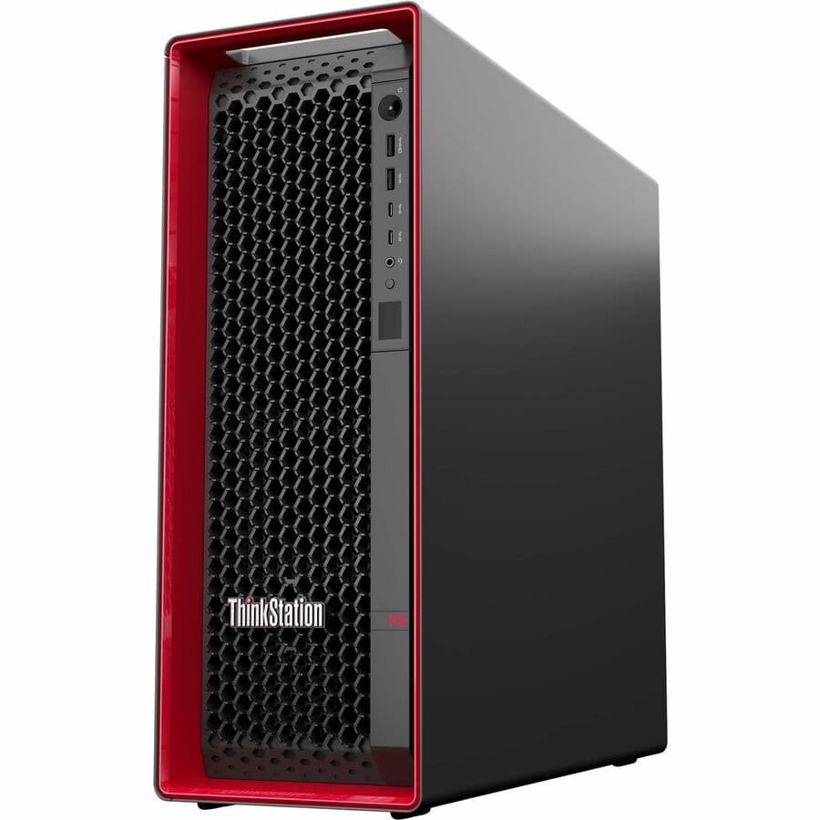 Lenovo ThinkStation P5 workstation tower with Intel Xeon W processor, 64 GB memory, and Windows 11 Pro for Workstations