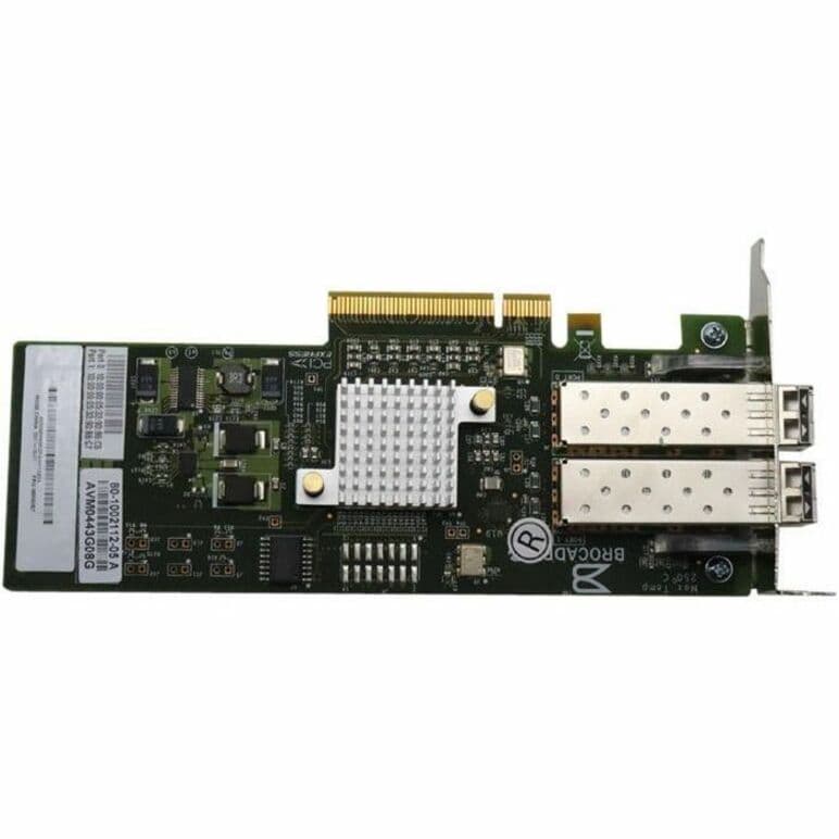 Lenovo DCG sourced IBM Brocade 8Gb dual-port Fibre Channel HBA controller for SAN connectivity