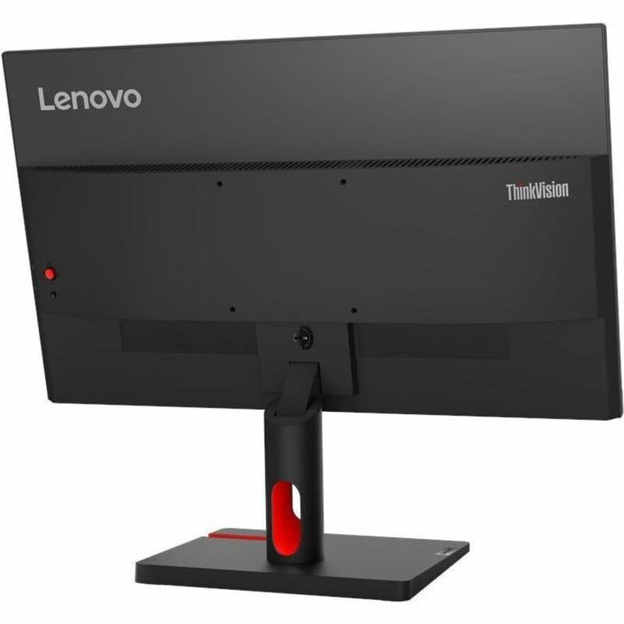 Lenovo corporate monitor with slim design and storm grey finish for office workspaces