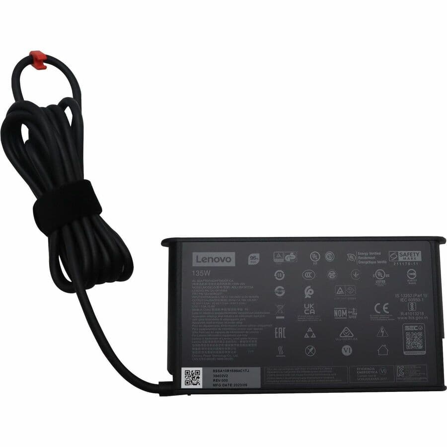 Lenovo 135 W USB-C AC adapter, OEM laptop charger 5A10W86327