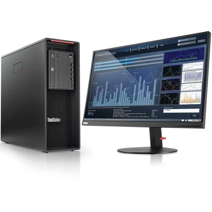 Lenovo ThinkStation P520 tower workstation with Xeon W-2235, 16 GB RAM, and 512 GB SSD