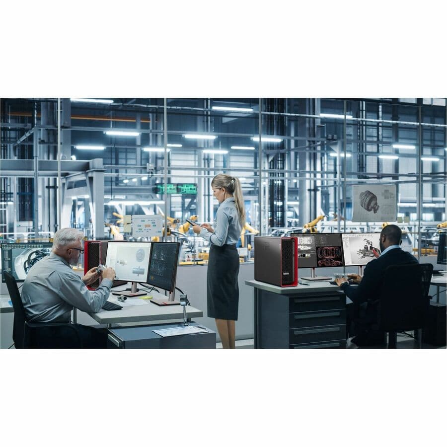 Lenovo ThinkStation P7 tower workstation with Intel Xeon W processor and Windows 11 Pro