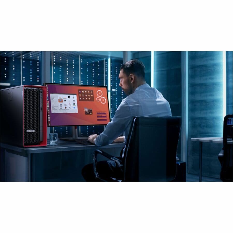 Lenovo ThinkStation P7 tower workstation with Windows 11 Pro and dual storage