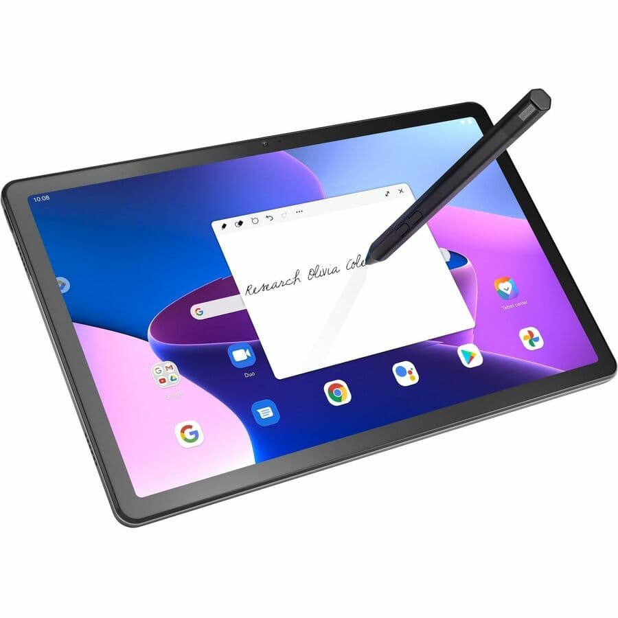Lenovo Tab M10 Plus Gen 3 gray tablet with 10.61-inch display