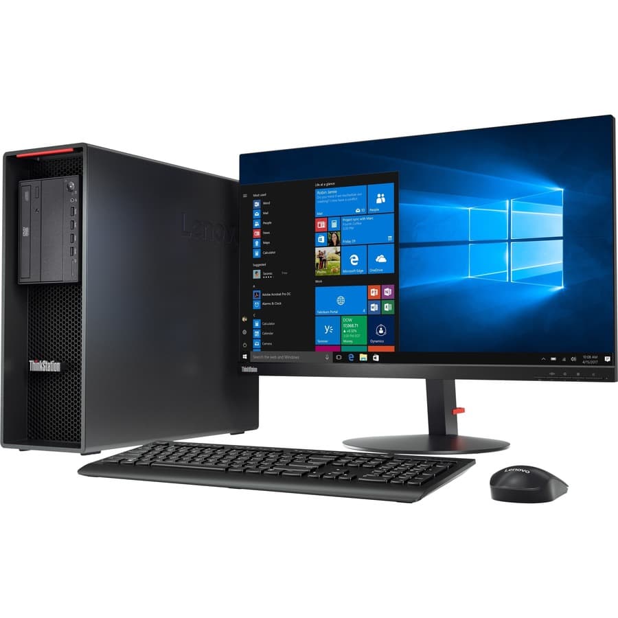 Lenovo ThinkStation P520 tower workstation with Xeon W-2235, 16 GB RAM, and 512 GB SSD