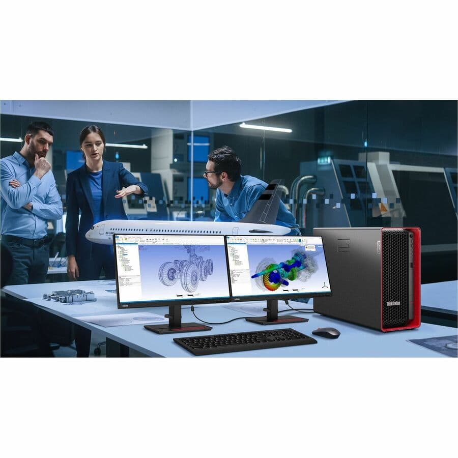 Lenovo ThinkStation P5 tower workstation with Intel Xeon W3-2435, 32 GB RAM, and 1 TB SSD