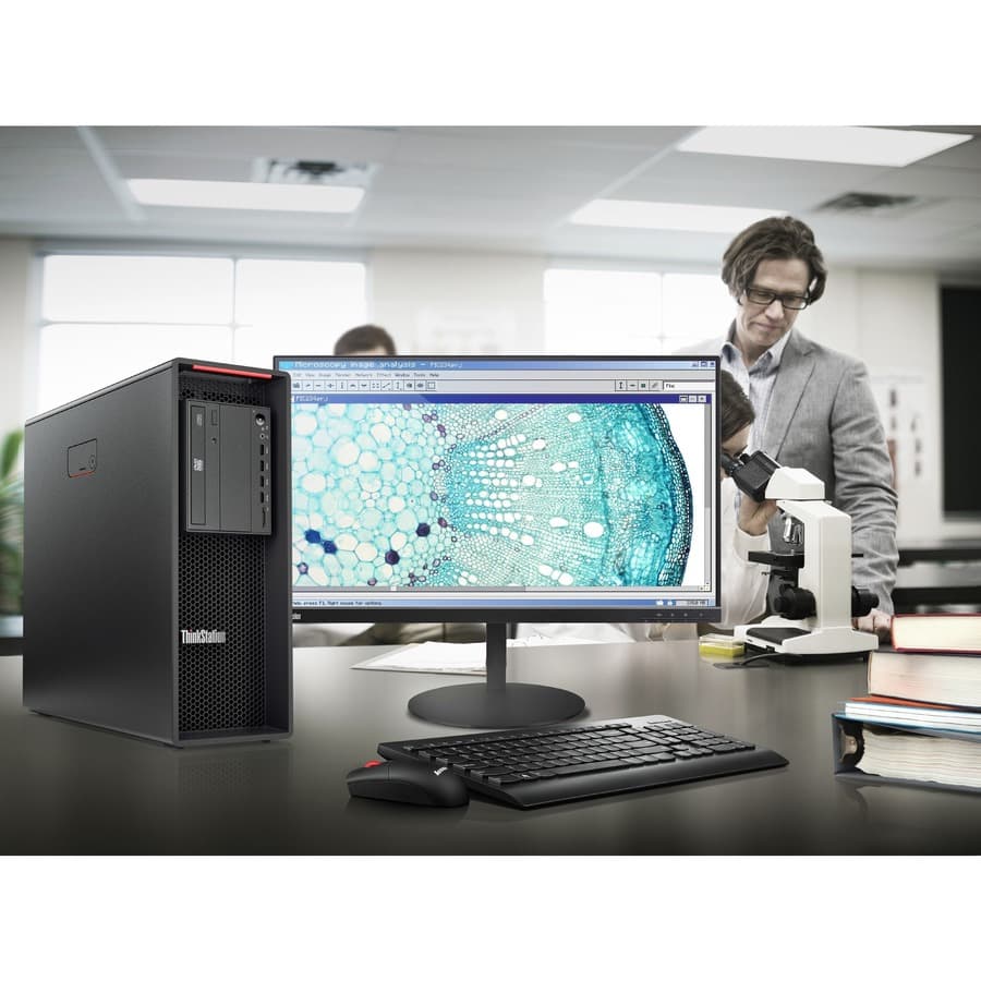 Lenovo ThinkStation P520 tower workstation with Xeon W-2235, 16 GB RAM, and 512 GB SSD