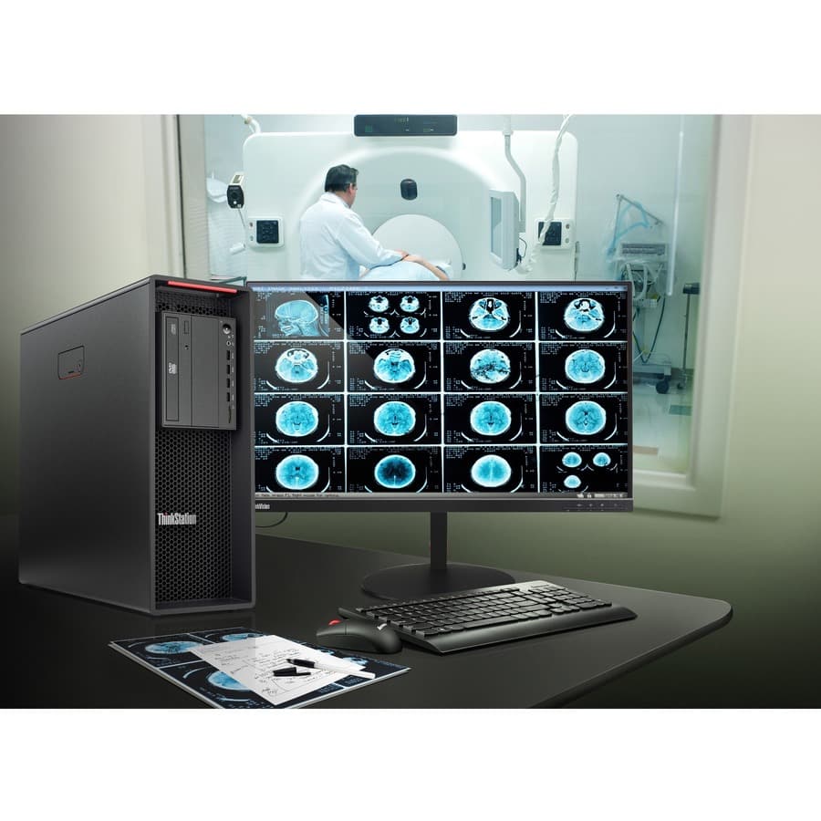 Lenovo ThinkStation P520 tower workstation with Xeon W-2235, 16 GB RAM, and 512 GB SSD