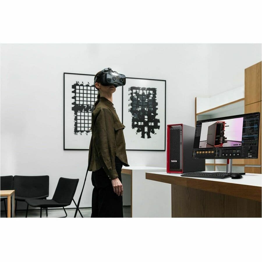 Lenovo ThinkStation P5 workstation with dual 16 GB memory and Windows 11 Pro for Workstations