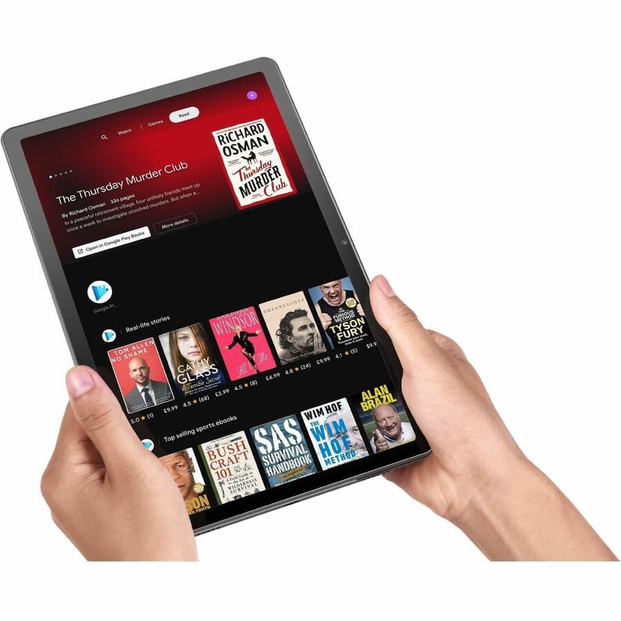 Lenovo Tab M10 Plus Gen 3 gray tablet with 10.61-inch display