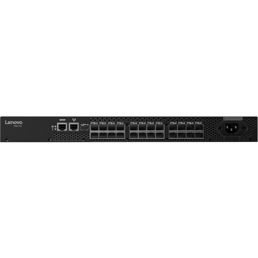 Lenovo ThinkSystem DB610S FC SAN Switch for Fibre Channel storage fabrics