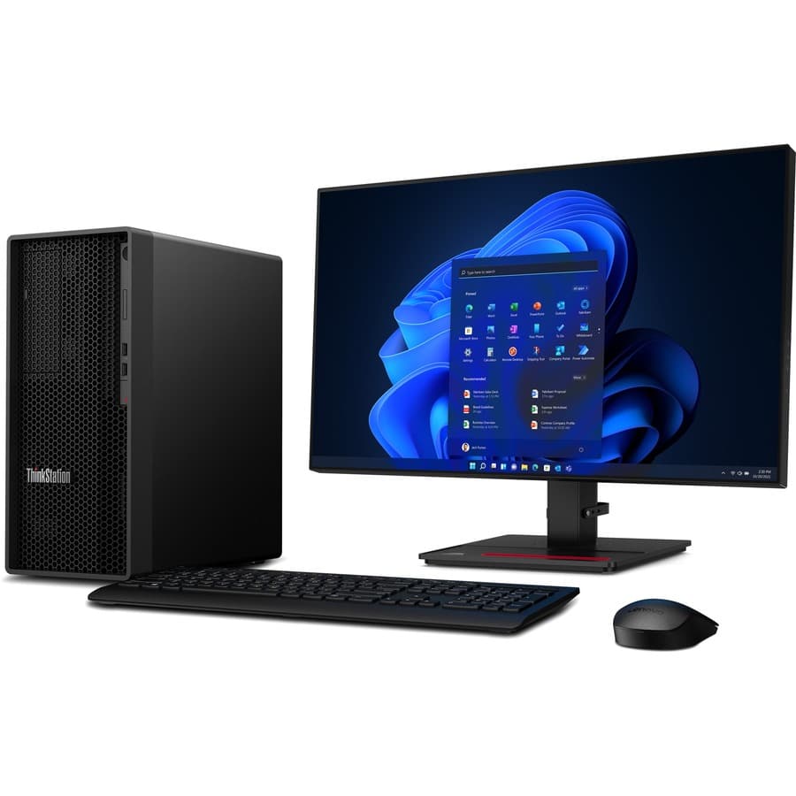 Lenovo ThinkStation P358 Tiny compact workstation with Intel Core i5, dual DisplayPort, and small footprint