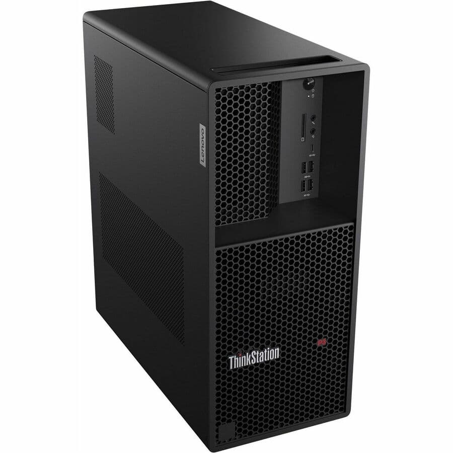 Lenovo ThinkStation P3 Tower workstation with Intel Core i7-13700 vPro and Windows 11 Pro