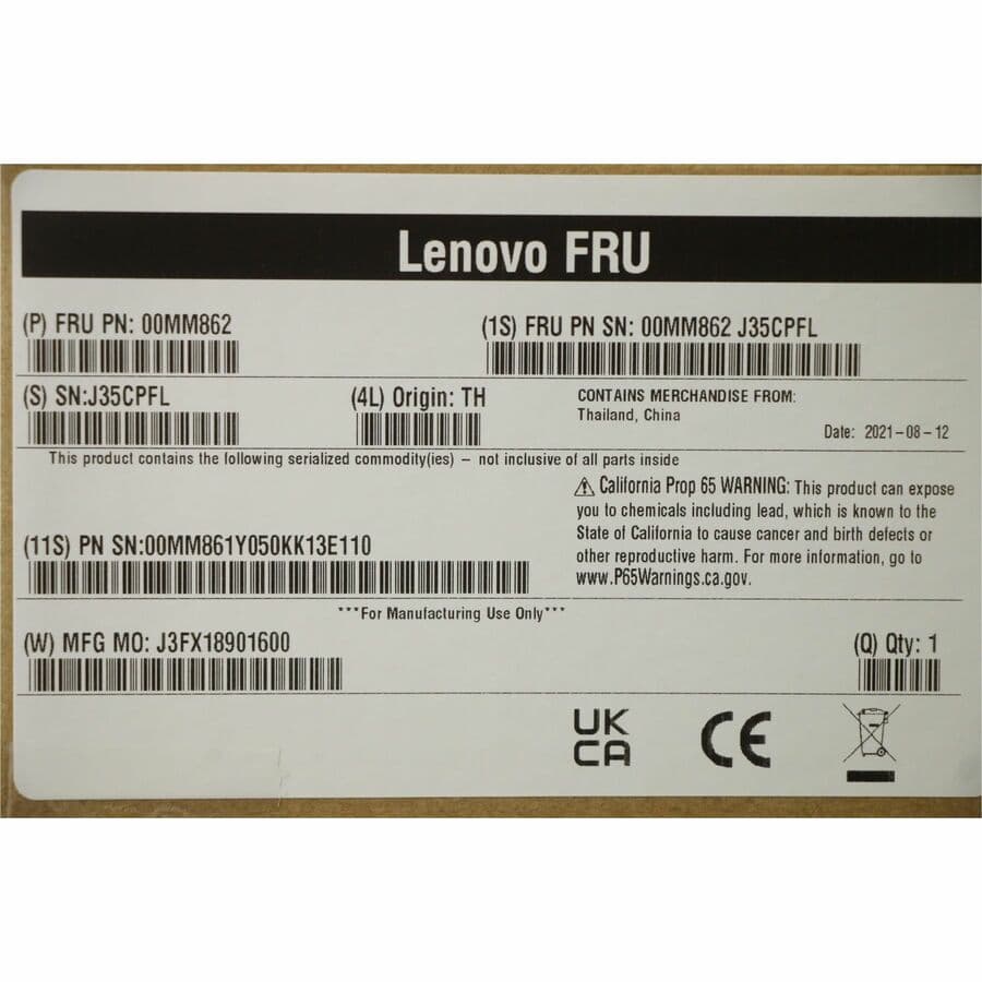 Lenovo DCG Sourcing Lenovo X550-T2 dual-port 10 Gb RJ-45 PCI-E CNA adapter