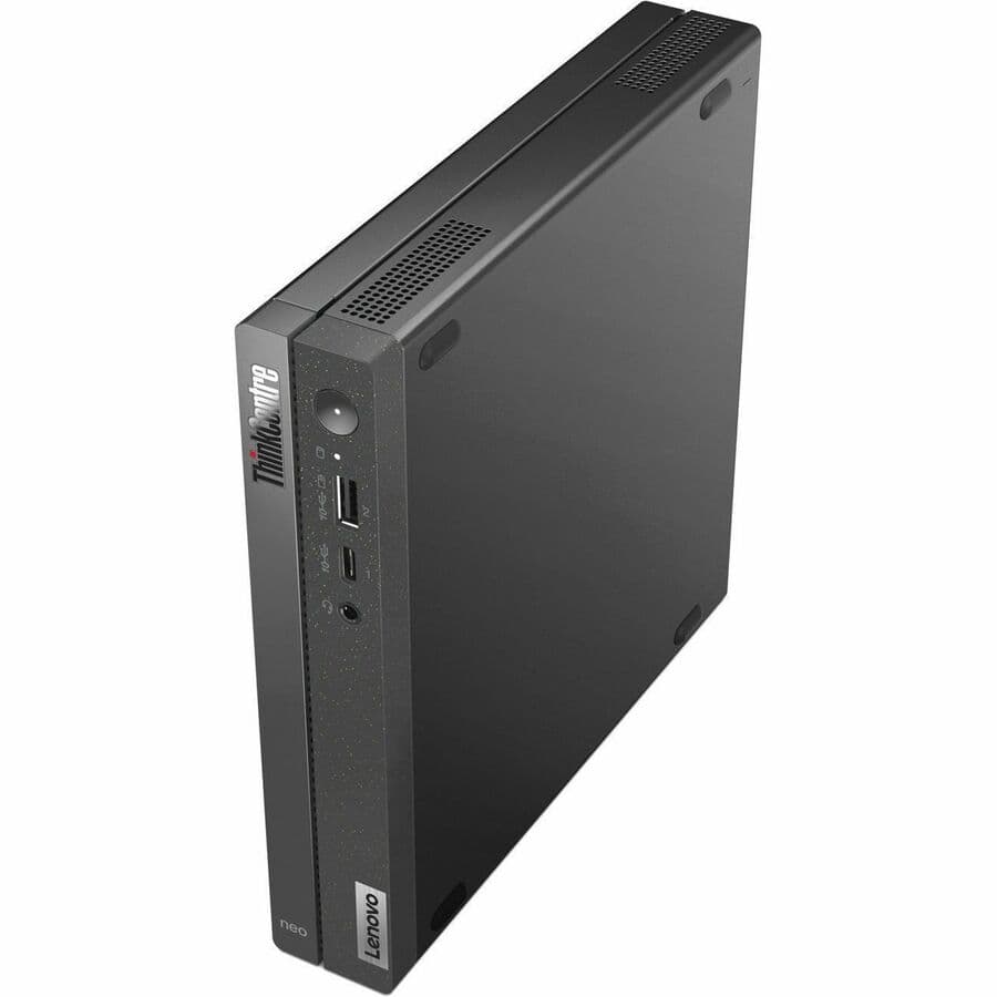 Lenovo ThinkCentre Neo 50q Gen 4 compact business desktop with Intel Core i3-1215U, Ubuntu Linux, 8 GB RAM, and 256 GB SSD