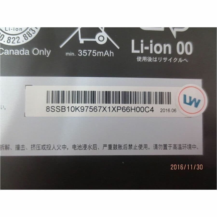 Lenovo ThinkPad X1 Yoga replacement battery 01AV410 56 Wh 15.2 V