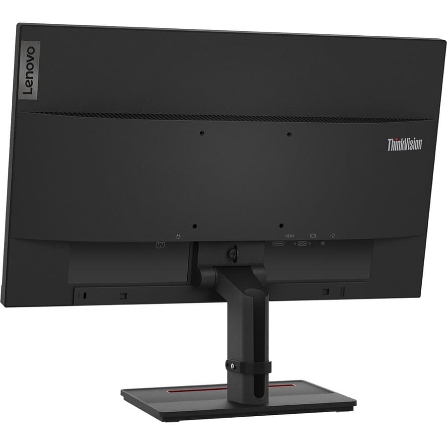 Lenovo ThinkVision S24e-20 23.8-inch LED monitor in Raven Black with slim business design