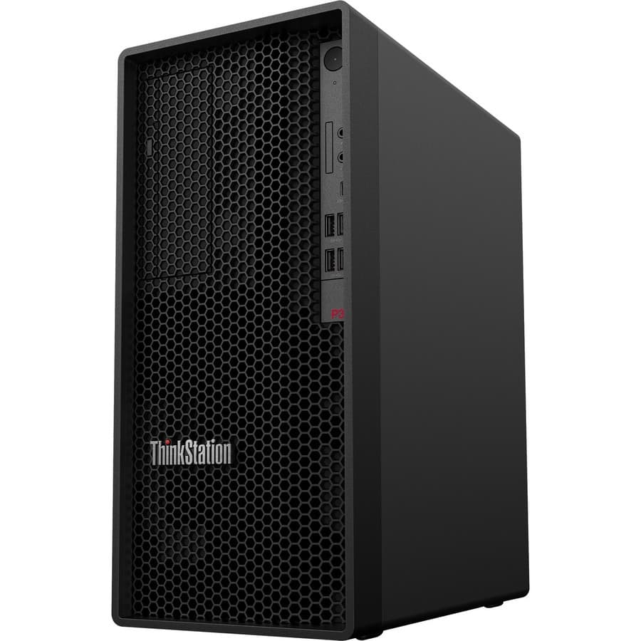 Lenovo ThinkStation P358 Tiny compact workstation with Intel Core i5, dual DisplayPort, and small footprint