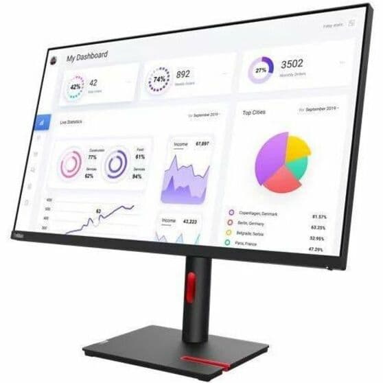 Lenovo T32p-30 31.5-inch 4K monitor with USB-C and HDMI