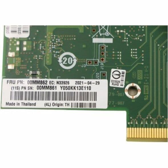 Lenovo DCG Sourcing Lenovo X550-T2 dual-port 10 Gb RJ-45 PCI-E CNA adapter