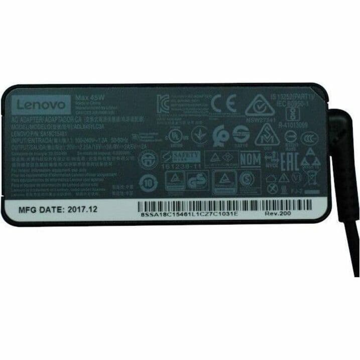 Lenovo OEM AC adapter for compatible laptop charging