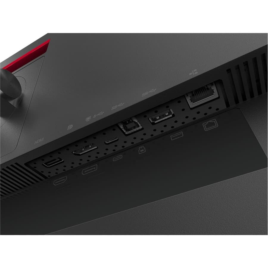 Lenovo P32p-20 31.5-inch UHD monitor with USB-C connectivity and near-edgeless display