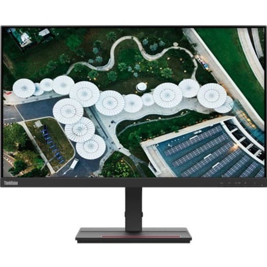 Lenovo ThinkVision S24e-20 23.8-inch LED monitor in Raven Black with slim business design