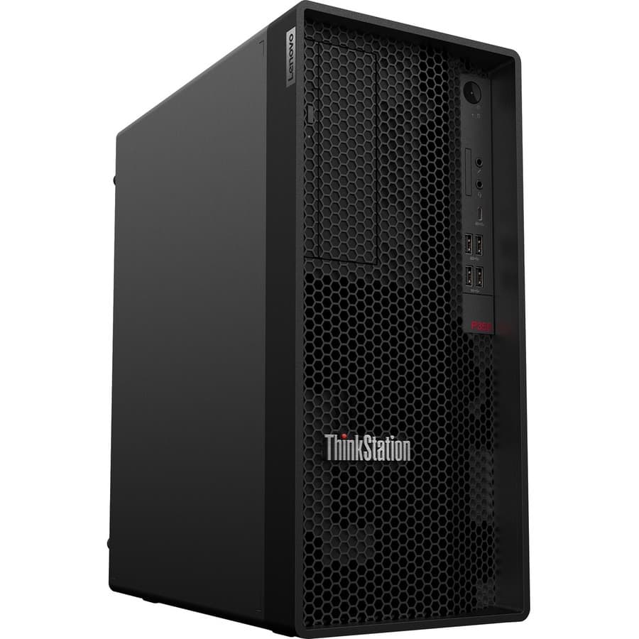 Lenovo ThinkStation P358 Tiny compact workstation with Intel Core i5, dual DisplayPort, and small footprint