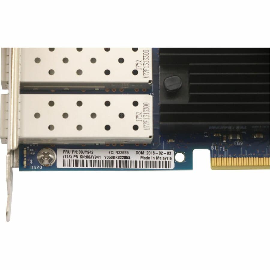 Lenovo Intel X710-DA2 ML2 dual-port 10 GbE SFP+ adapter for enterprise servers