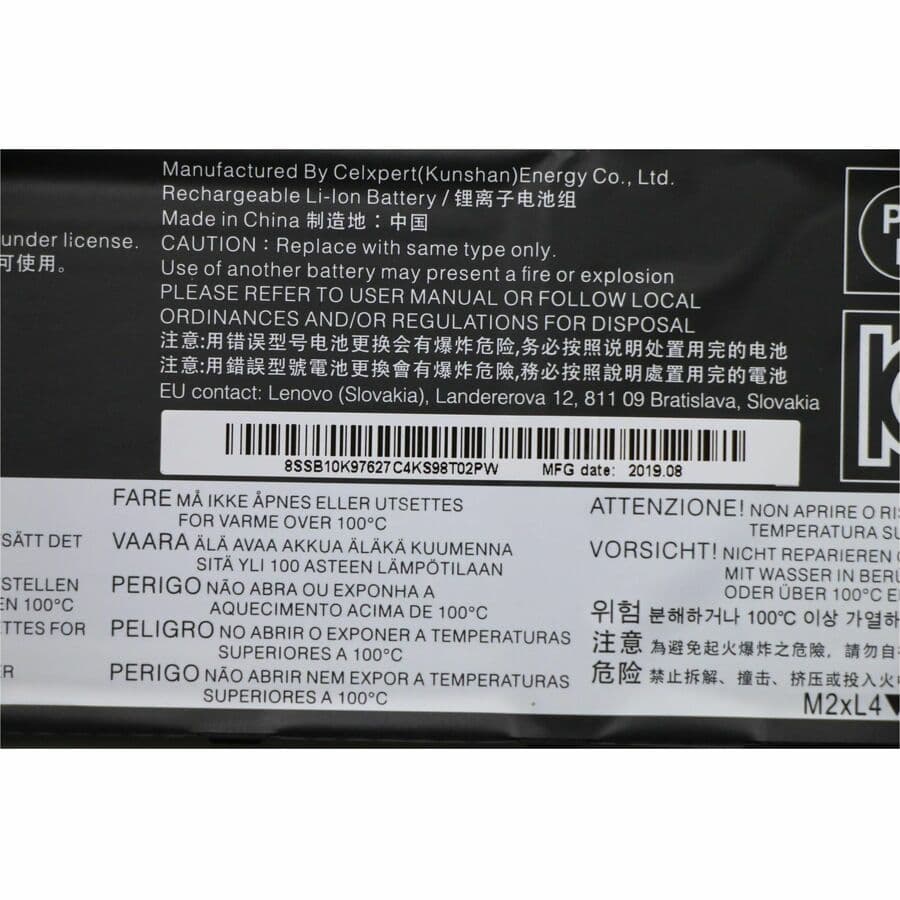 Lenovo replacement laptop battery part number 01AV483