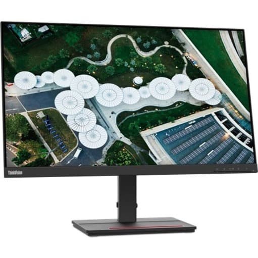 Lenovo ThinkVision S24e-20 23.8-inch LED monitor in Raven Black with slim business design