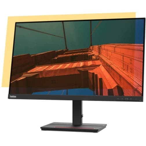 Lenovo ThinkVision S24e-20 23.8-inch LED monitor in Raven Black with slim business design