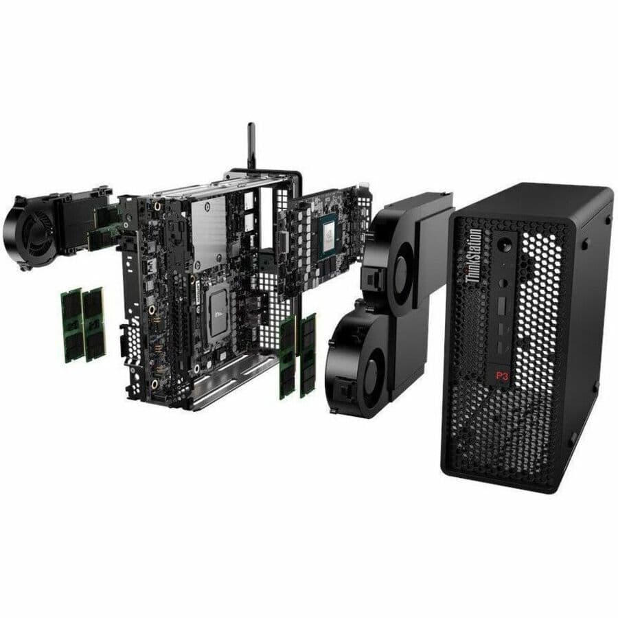 Lenovo ThinkStation P3 Ultra compact workstation with Intel Core i9, 64 GB RAM, and 2 TB SSD