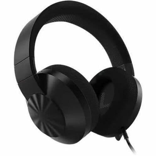 Lenovo H210 wired gaming headset with over-ear design and boom microphone