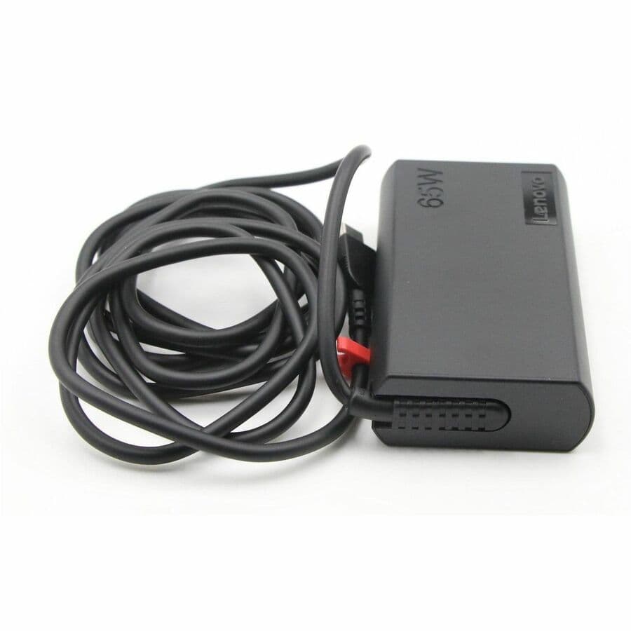 Lenovo 65W slim USB Type-C power adapter for ThinkPad laptops, model 02DL156