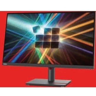 Lenovo 27-inch QHD monitor with three-side near-edgeless display for enterprise desktops