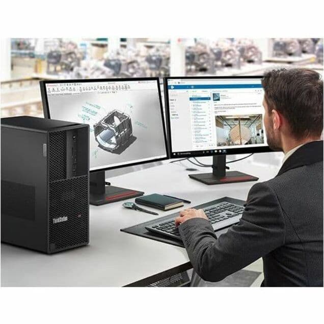 Lenovo ThinkStation P3 Tower workstation with Intel Core i7-13700 vPro and Windows 11 Pro