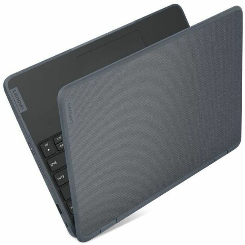 Lenovo 500w G4 convertible laptop with 12.2-inch touchscreen, black chassis, and Windows 11 Pro