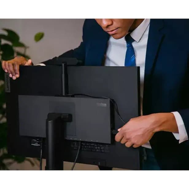 TS MC50 Monitor Webcam mounted on a monitor for business video calls