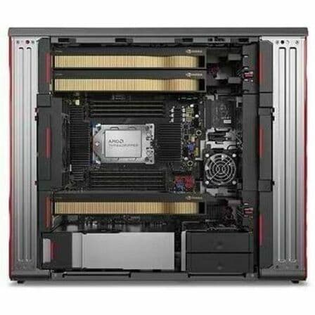 Lenovo ThinkStation P8 tower workstation with AMD Ryzen Threadripper PRO and Windows 11 Pro