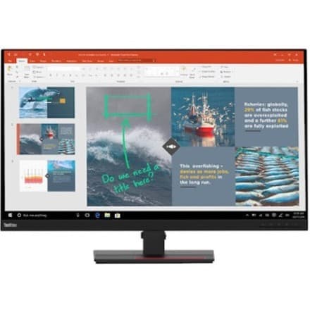 Lenovo P32p-20 31.5-inch desktop monitor with HDMI and integrated camera